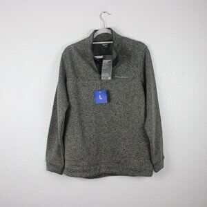 Eddie Bauer, Sweater, Men's L, Grayish-Brown, NEW